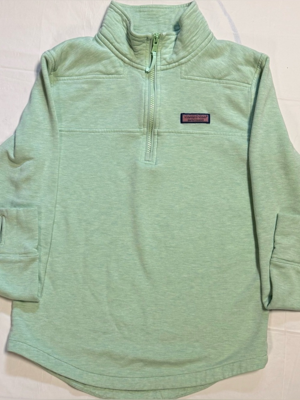 Vineyard Vines Shep Shirt Mint Green Quarter Zip Pullover XS